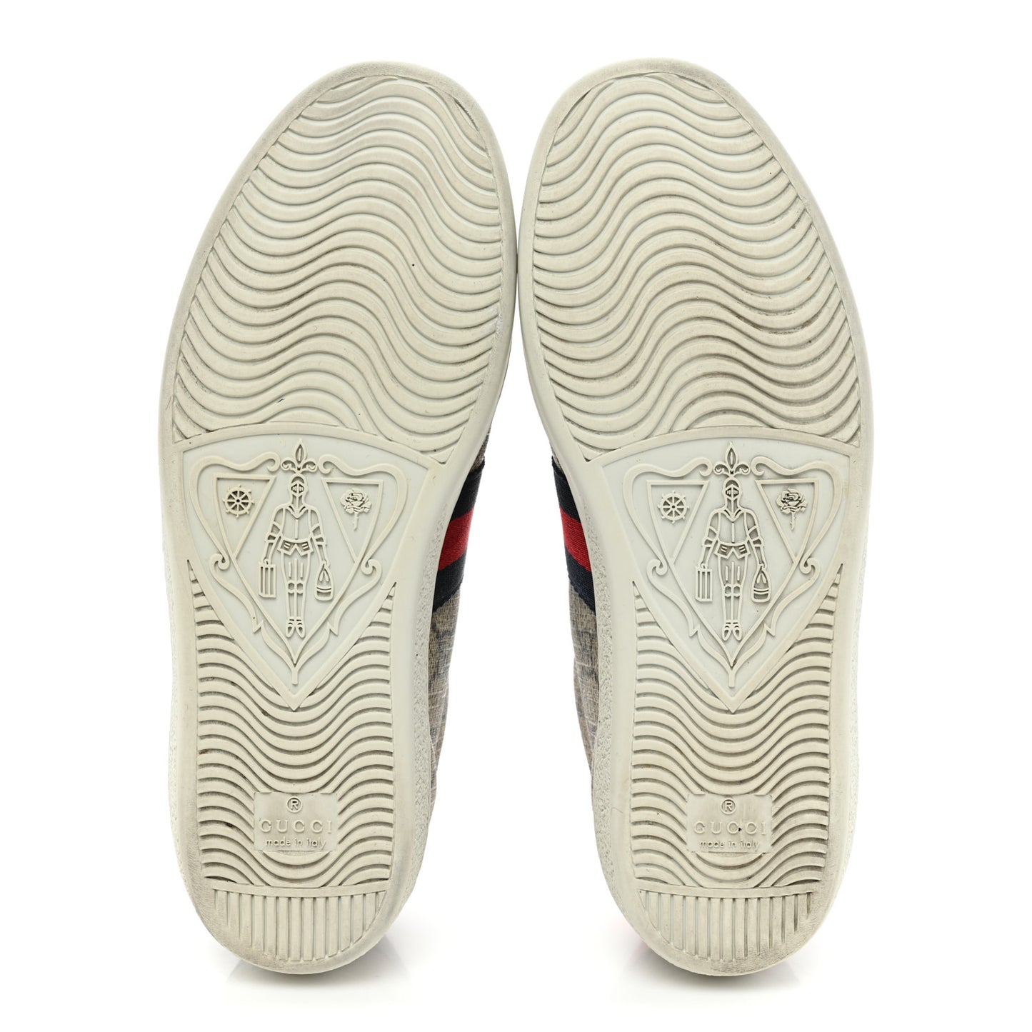 GG Supreme Monogram Womens Ace Low-Top Sneaker 37.5 Beige