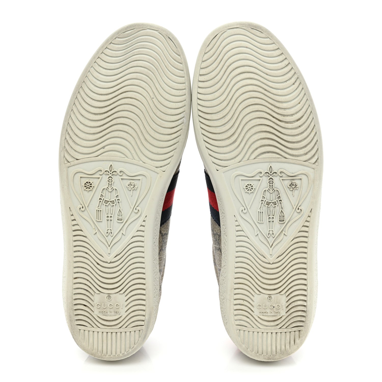 Gucci GG Supreme Monogram Womens Ace Low-Top Sneaker 37.5 Beige 6 of 11