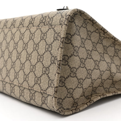 Balenciaga X GUCCI GG Supreme Monogram Neo Classic Silver Hardware City Beige Ebony 10 of 11