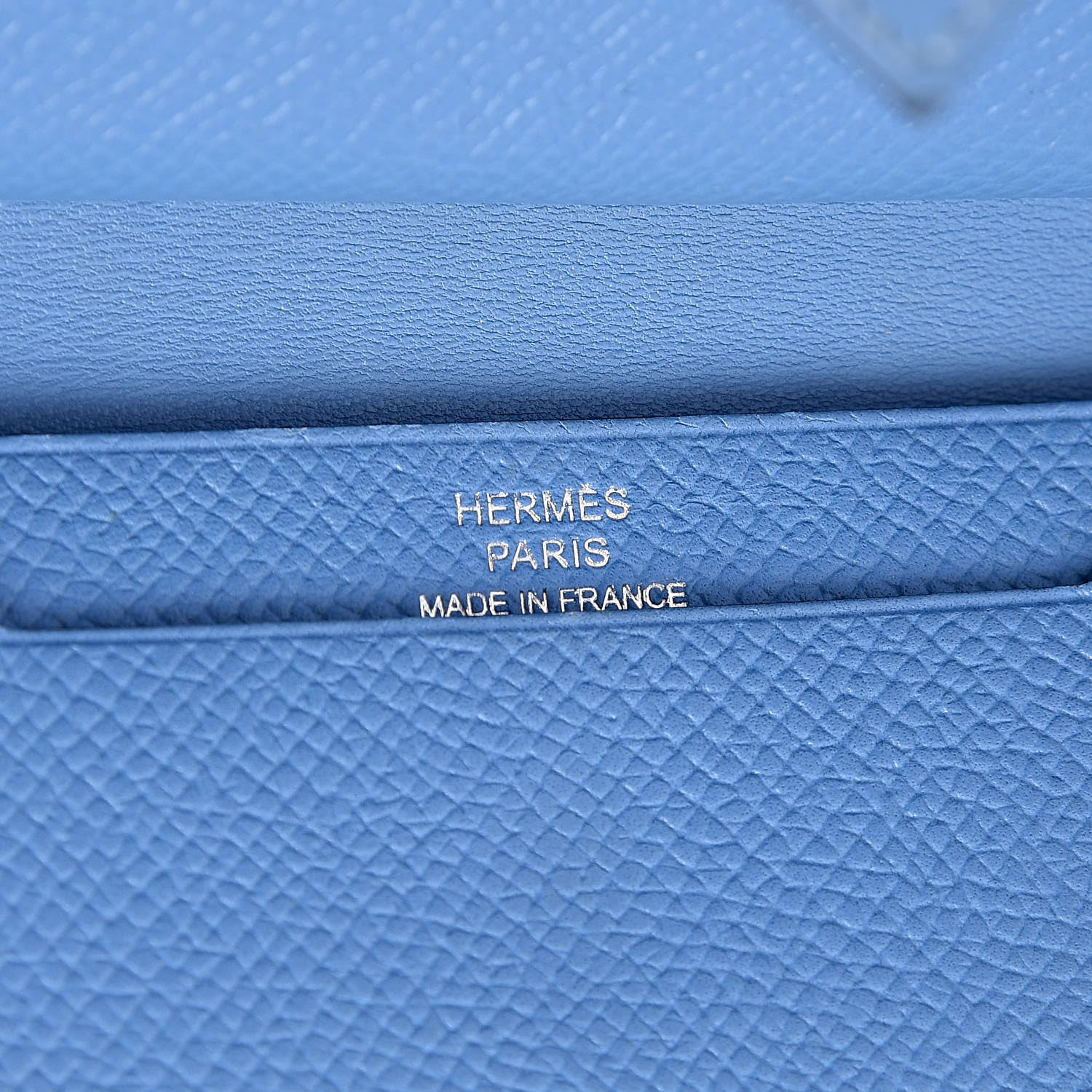 Hermes Epsom Mini Bearn Wallet Bleu Paradis 6 of 8