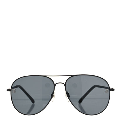 Chanel Aviator CC Sunglasses 4189-T-Q Matte Brown Dark Grey 2 of 8