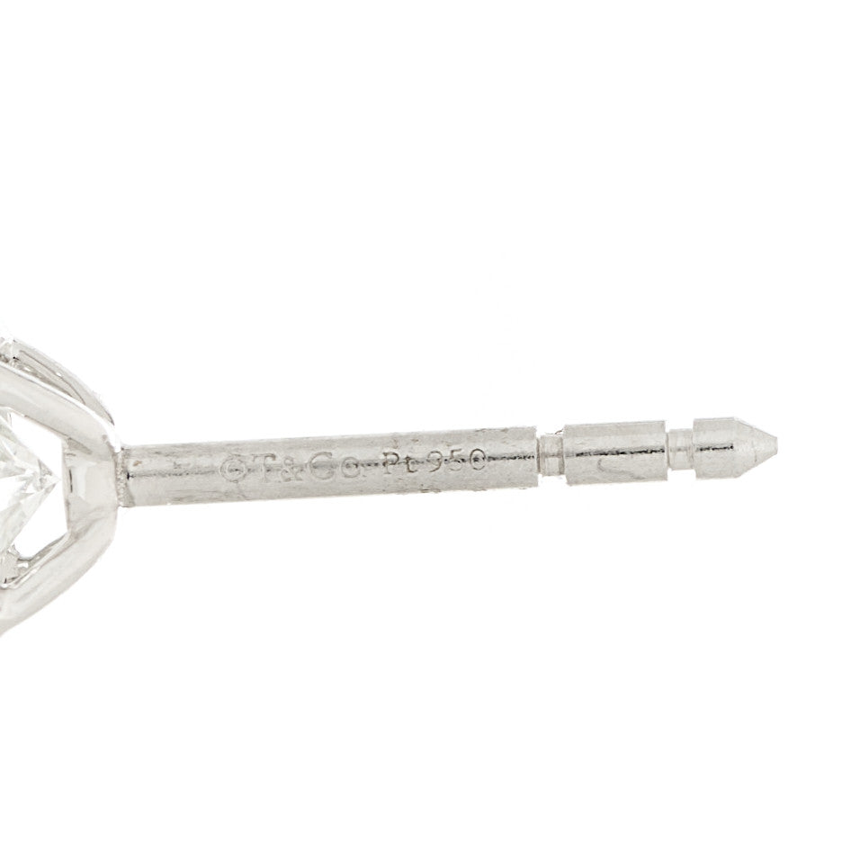 Tiffany Platinum Diamond .84ctw Soleste Earrings 4 of 4