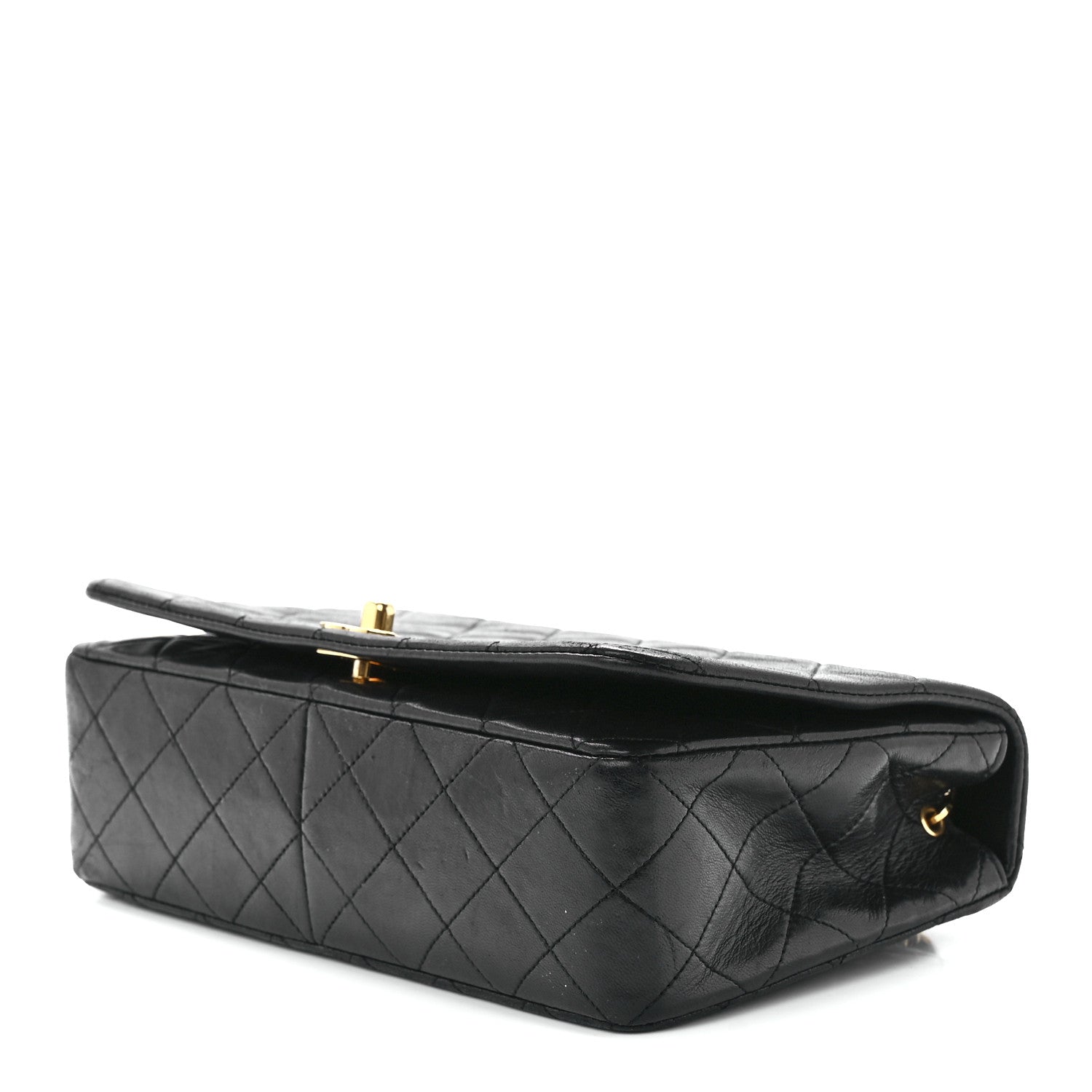 Chanel Lambskin Quilted Small Single Flap Black 10 of 13