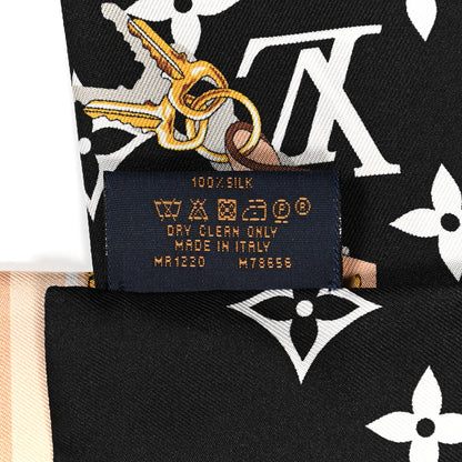 Louis Vuitton Silk Monogram Confidential Bandeau Black 4 of 4