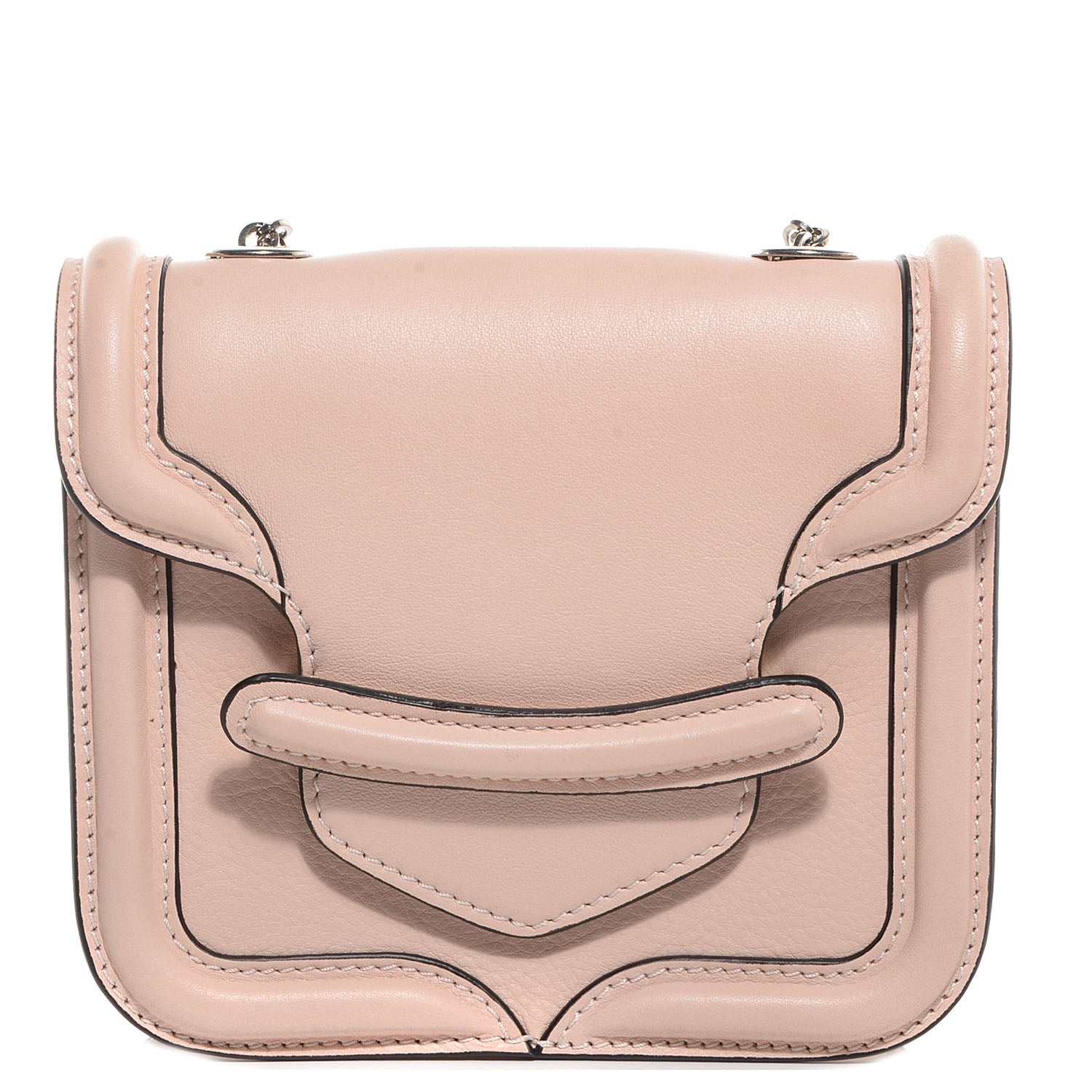 Alexander McQueen Leather Mini Heroine Chain Satchel Powder Pink 1 of 9