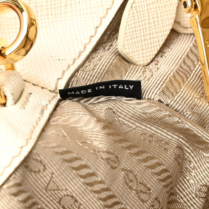 Prada Saffiano Medium Galleria Double Zip Tote Talco 9 of 24
