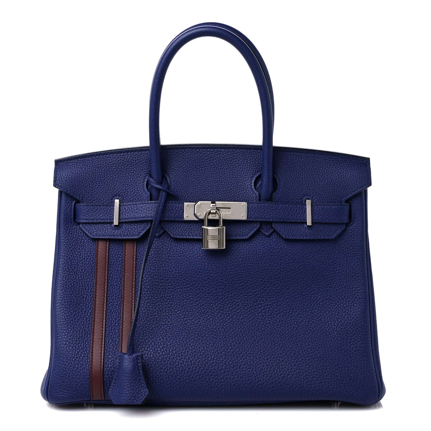 Togo Swift Officier Birkin 30 Bleu Encre Rouge H