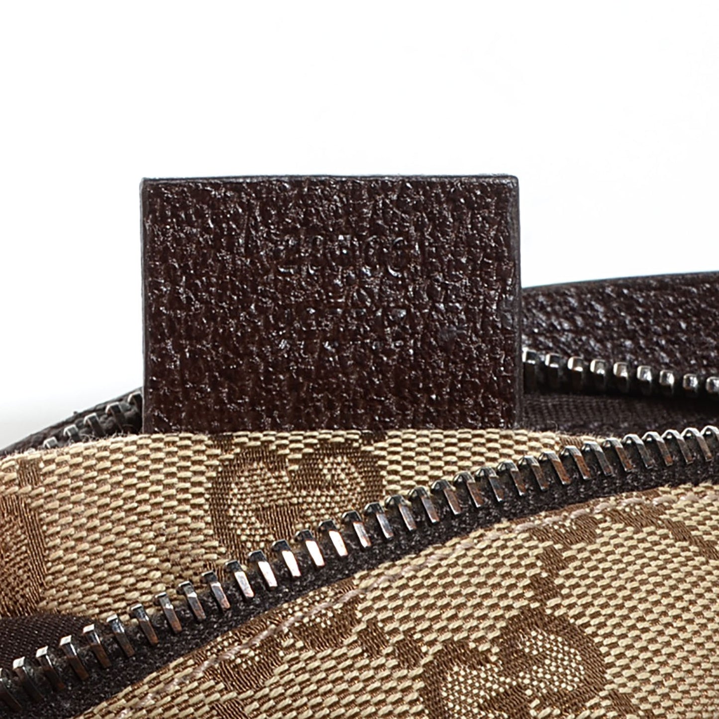 Monogram Web Belt Bag Dark Brown