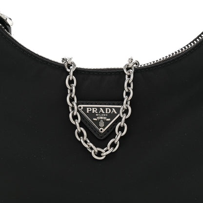 Prada Re-Nylon Saffiano Re-Edition 2005 Shoulder Bag Black 8 of 11