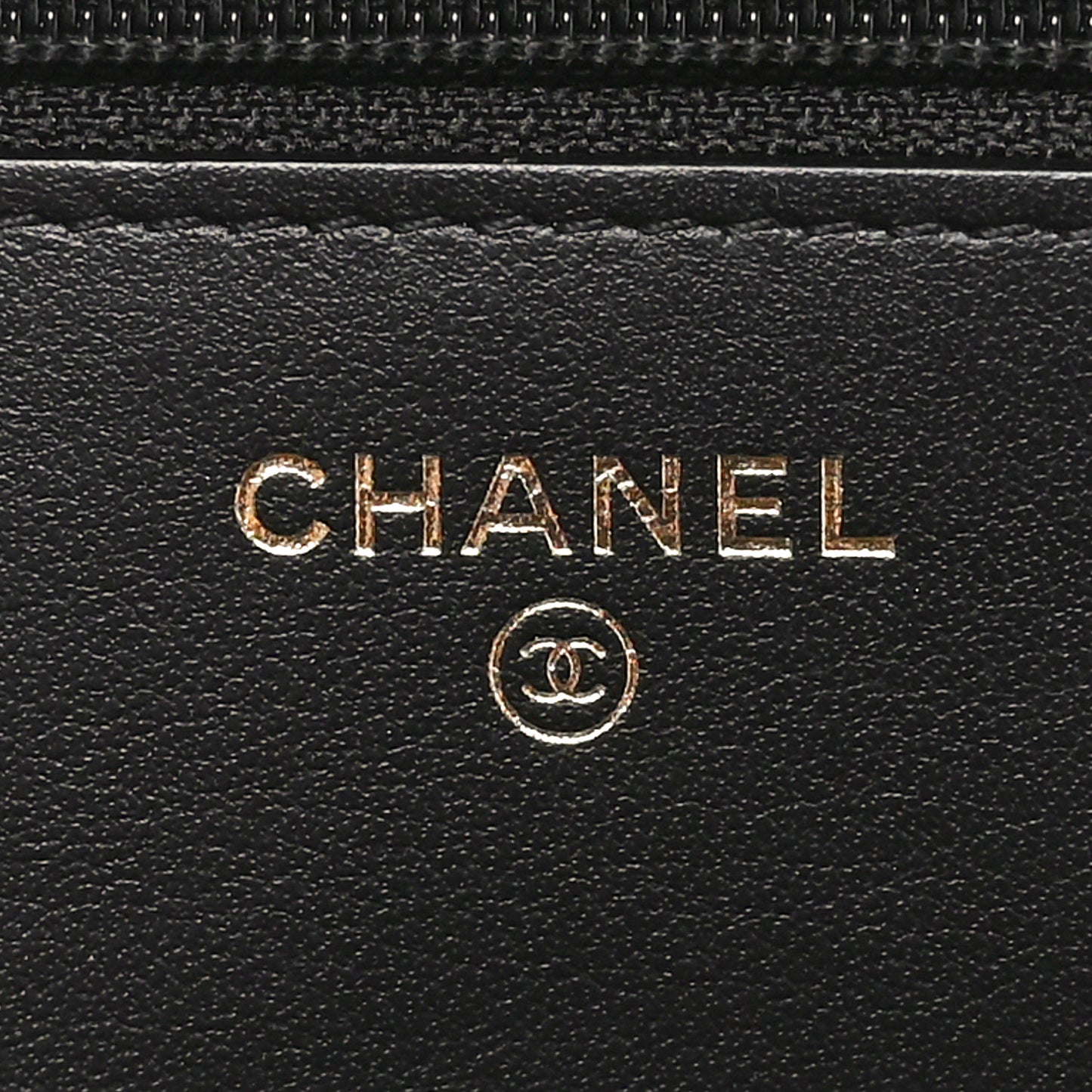 Caviar Quilted CC Filigree Wallet On Chain WOC Black