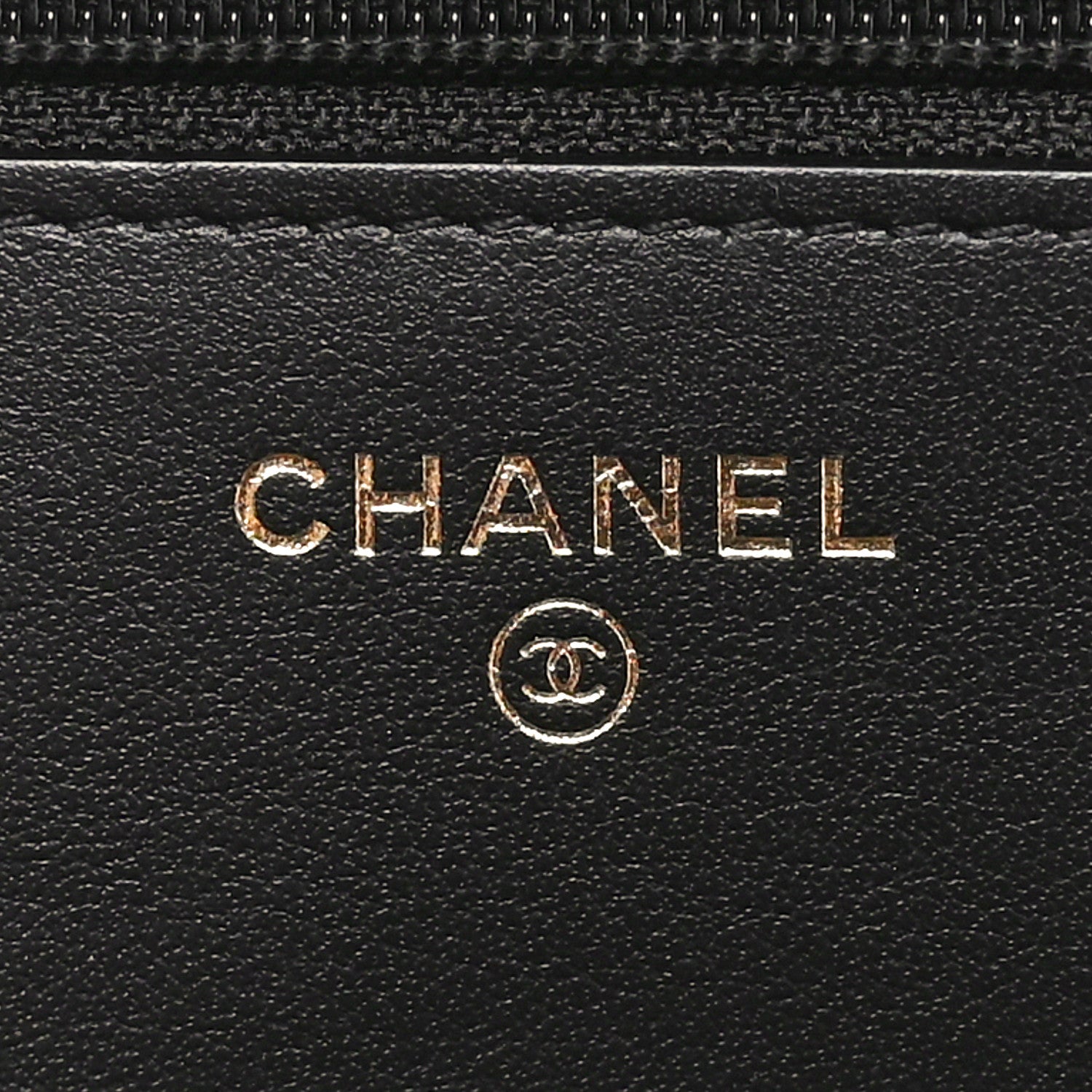 Chanel Caviar Quilted CC Filigree Wallet On Chain WOC Black 6 of 11