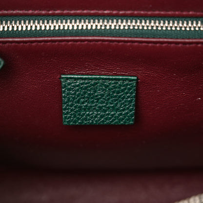 Gucci Grainy Calfskin Small Zumi Top Handle Bag Vintage Green 6 of 11