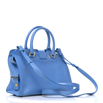 Saint Laurent Calfskin Monogram Baby Cabas Blue Glacier 2 of 4