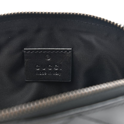 Gucci Calfskin Matelasse GG Marmont Pouch Cosmetic Case Black 6 of 8