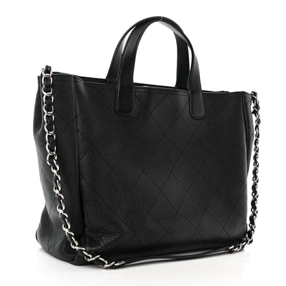 Chanel Caviar Stitched Large Lady Coco Shopping Tote Black 3 of 14