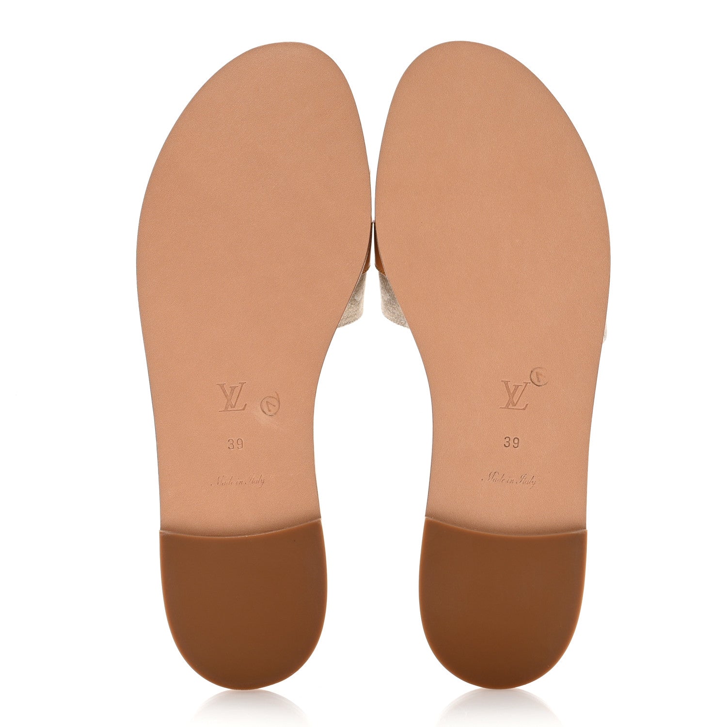 Louis Vuitton Monoglam Lock It Flat Mule 39 Gold 5 of 9