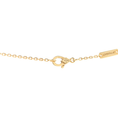 Van Cleef & Arpels 18K Yellow Gold Black Onyx Vintage Alhambra Pendant Necklace 5 of 7