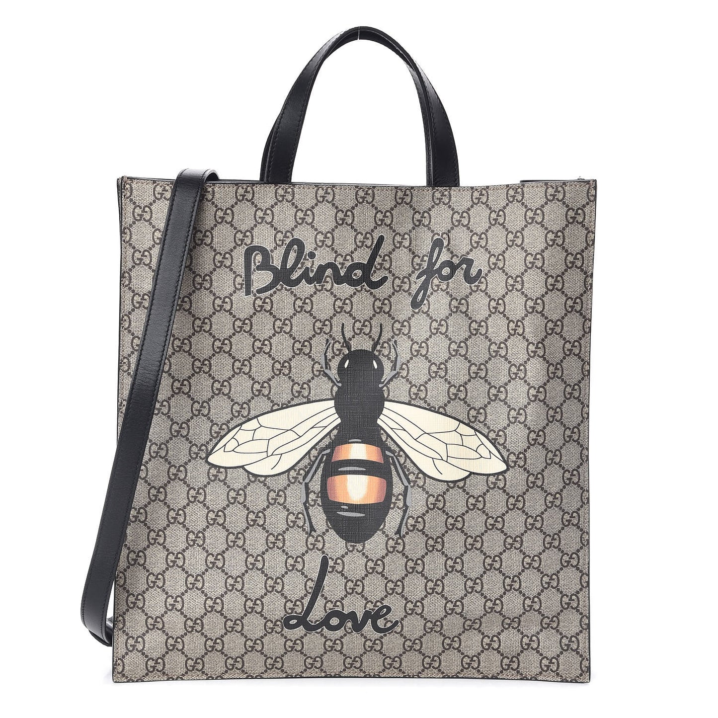 GG Supreme Monogram Blind for Love Vertical Tote