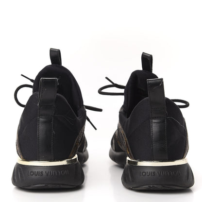 Louis Vuitton Technical Nylon Monogram Rubber Aftergame Sneakers 35 Black 6 of 10