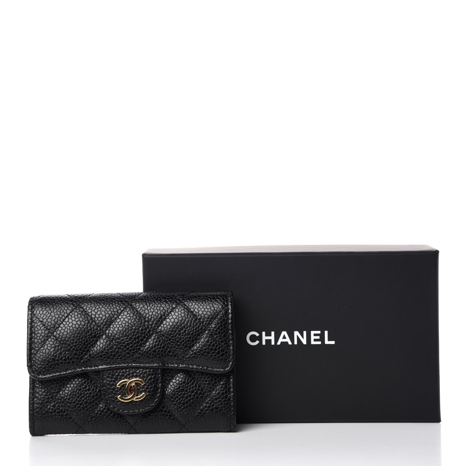 Chanel Caviar Quilted Flap Card Holder Black 11 of 11