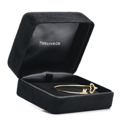 Tiffany 18K Yellow Gold Wire Heart Key Bracelet 4 of 4
