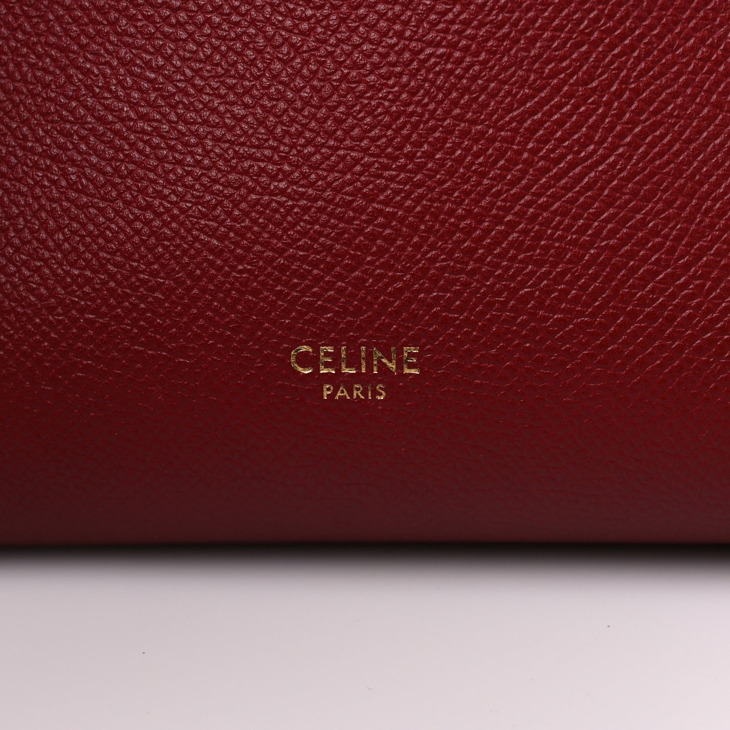 Grained Calfskin Nano Belt Bag Ruby