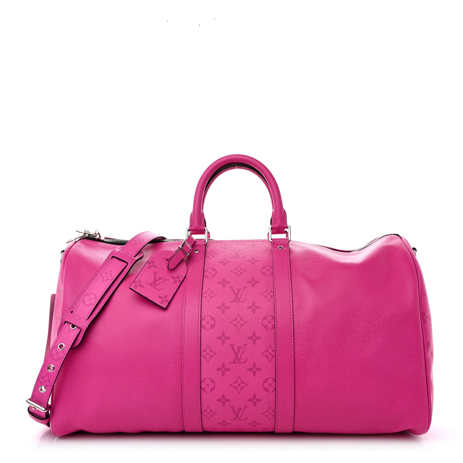 Louis Vuitton Taigarama Keepall Bandouliere 50 Fuchsia 1 of 8