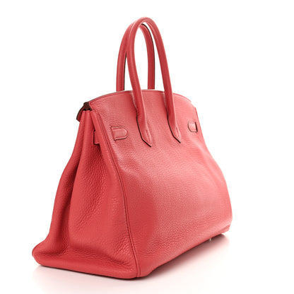 Hermes Taurillon Clemence Birkin 35 Bougainvillea 3 of 16