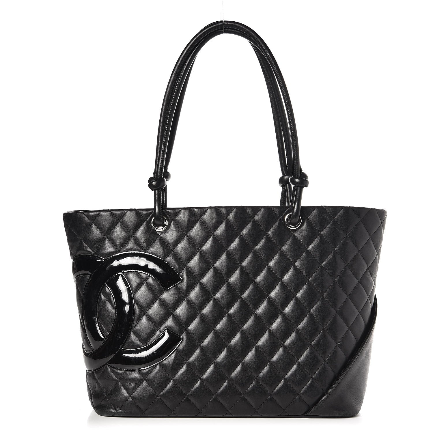 Chanel Calfskin Quilted Large Cambon Tote Black 1 of 13