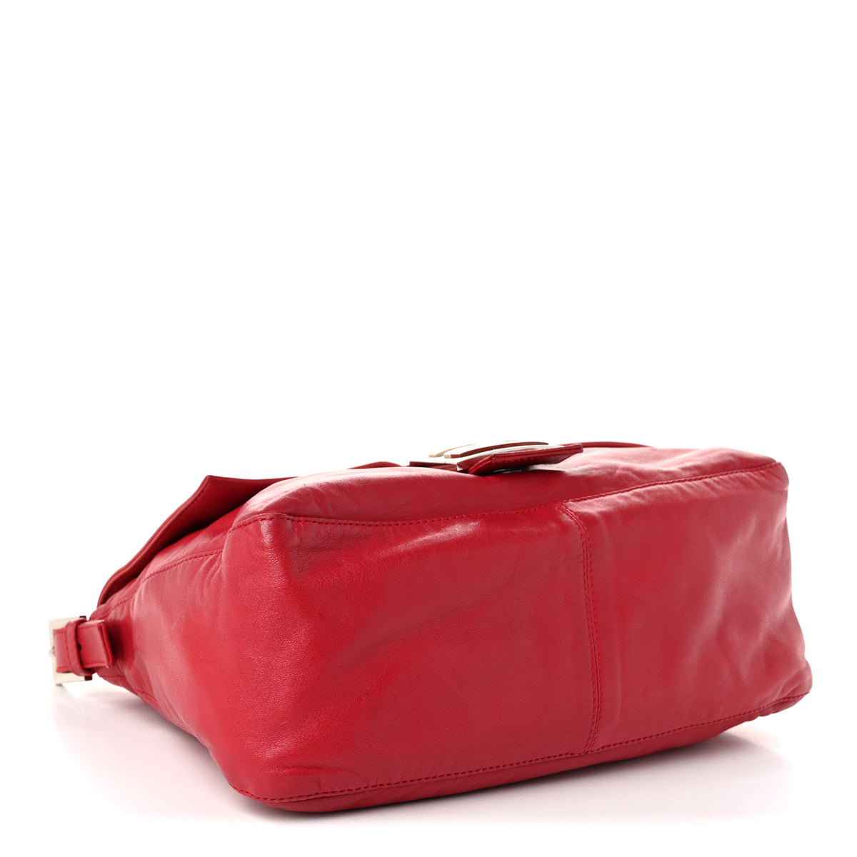Calfskin Mama Baguette Red