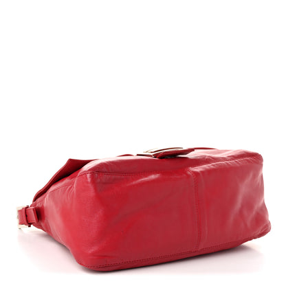 Fendi Calfskin Mama Baguette Red 4 of 10