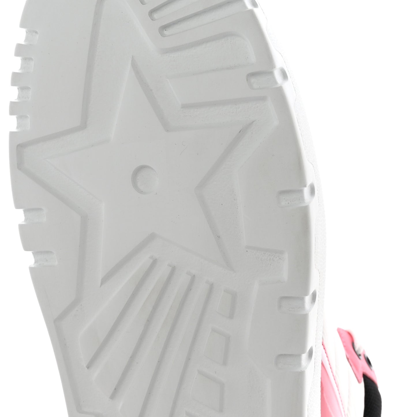 Nylon Calfskin Womens D-Player High Top Sneakers 38 Pink