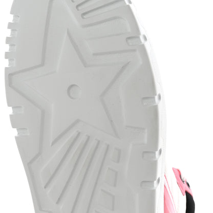 Christian Dior Nylon Calfskin Womens D-Player High Top Sneakers 38 Pink 10 of 13