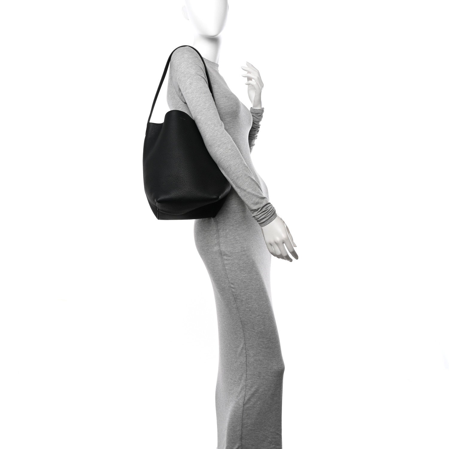 The Row Grained Calfskin Medium N/S Park Tote Black 2 of 11