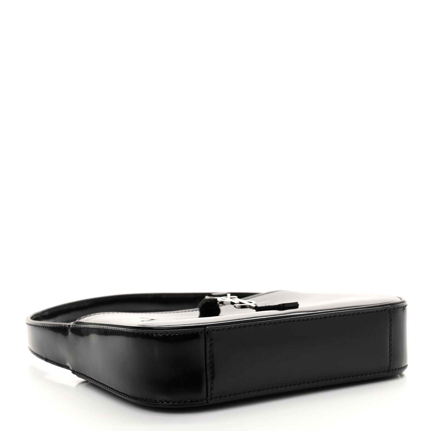 Saint Laurent Patent Calfskin Le 5 A 7 Mini Hobo Black 4 of 11