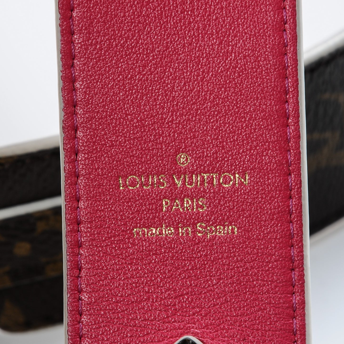 Monogram Bandouliere Shoulder Strap Hot Pink