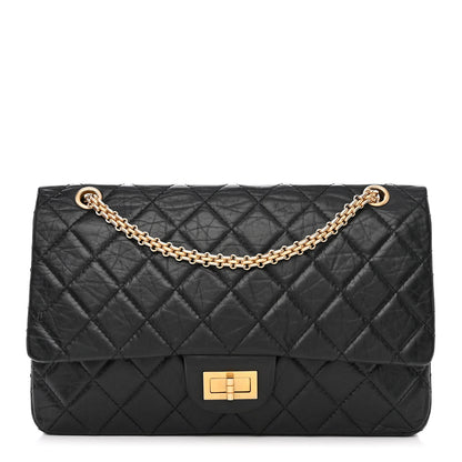 Chanel Aged Calfskin Quilted 50th Anniversary 2.55 Reissue 227 Flap Black 1 of 15