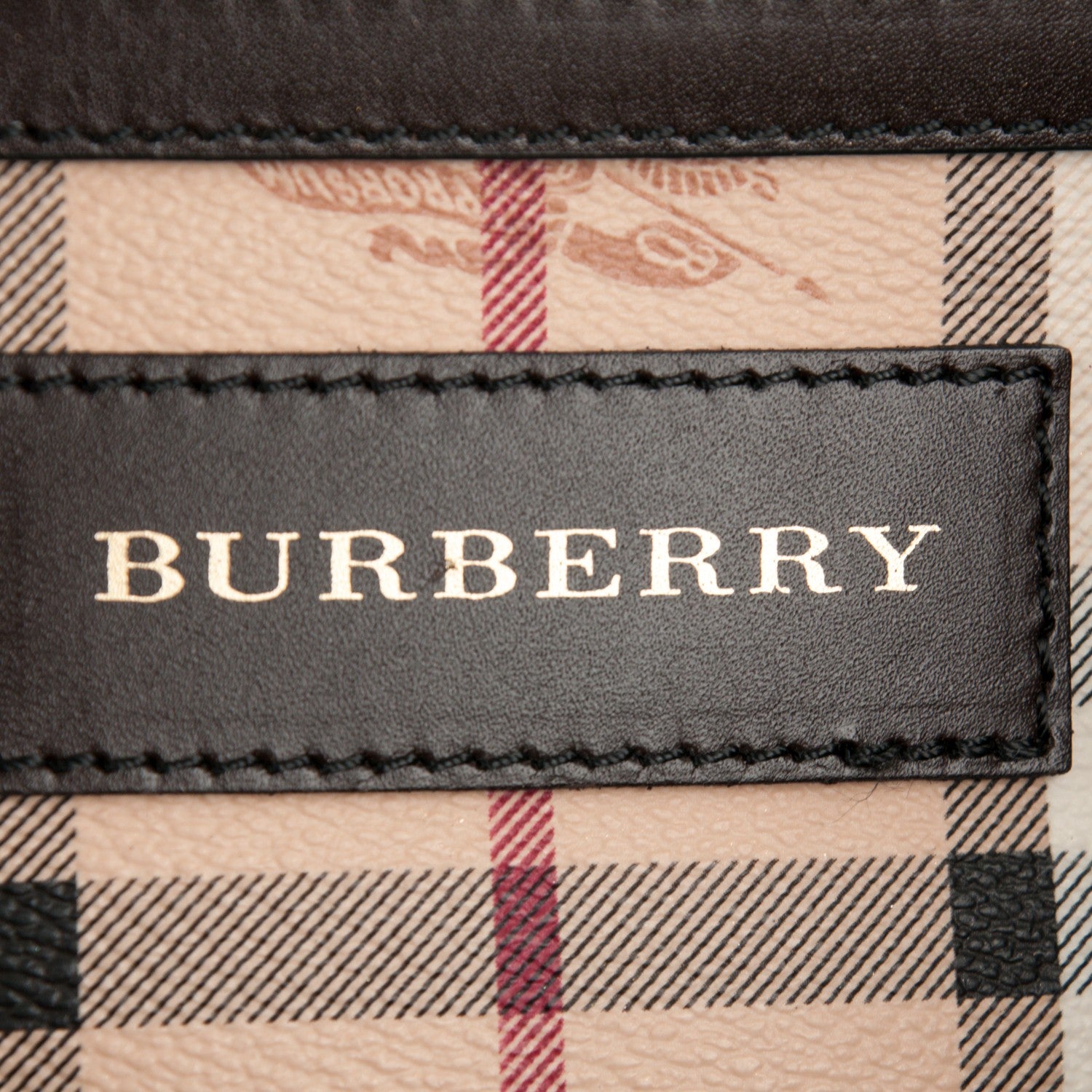 Burberry Haymarket Check Small Canterbury Tote Chocolate 6 of 9