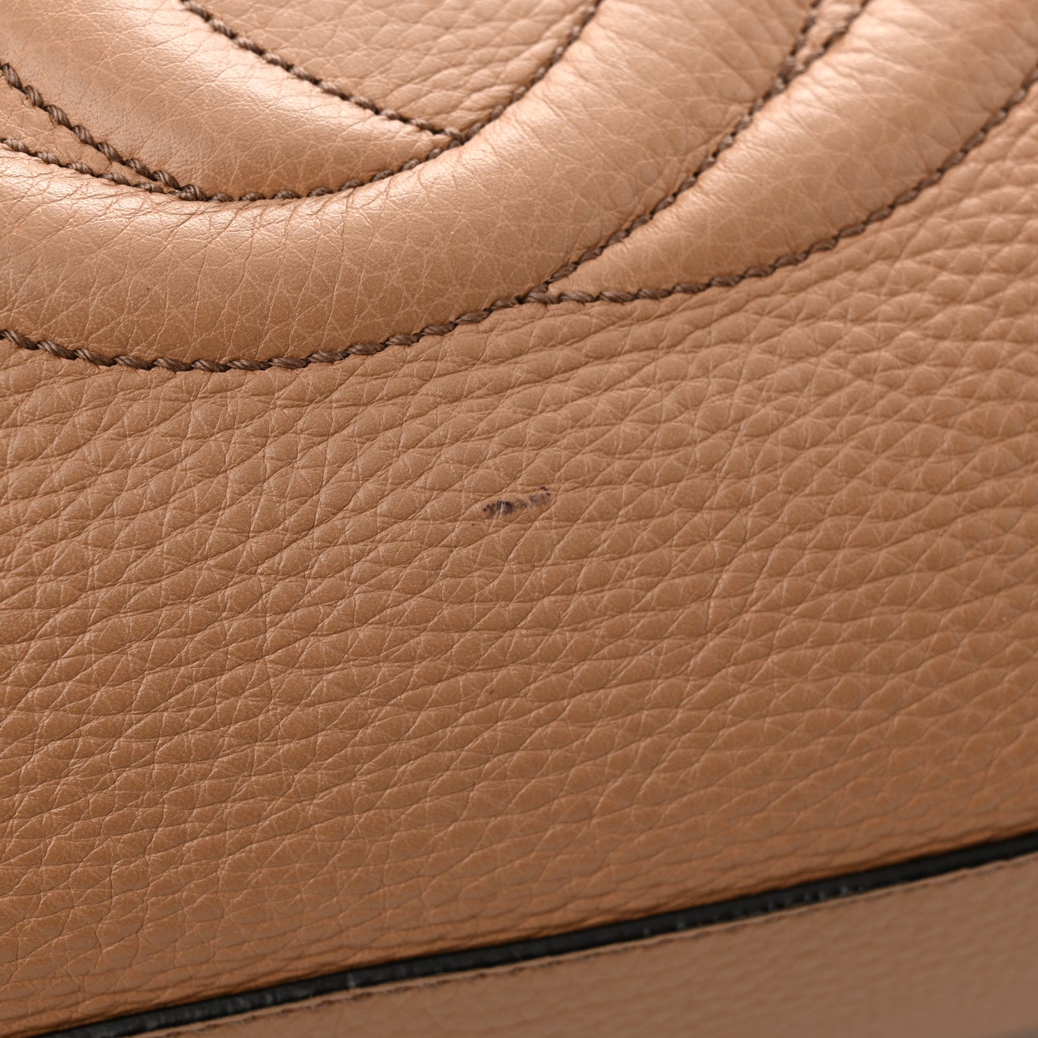 Gucci Pebbled Calfskin Medium Soho Chain Shoulder Bag Rose Beige 16 of 16