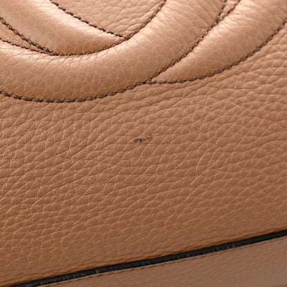 Gucci Pebbled Calfskin Medium Soho Chain Shoulder Bag Rose Beige 16 of 16