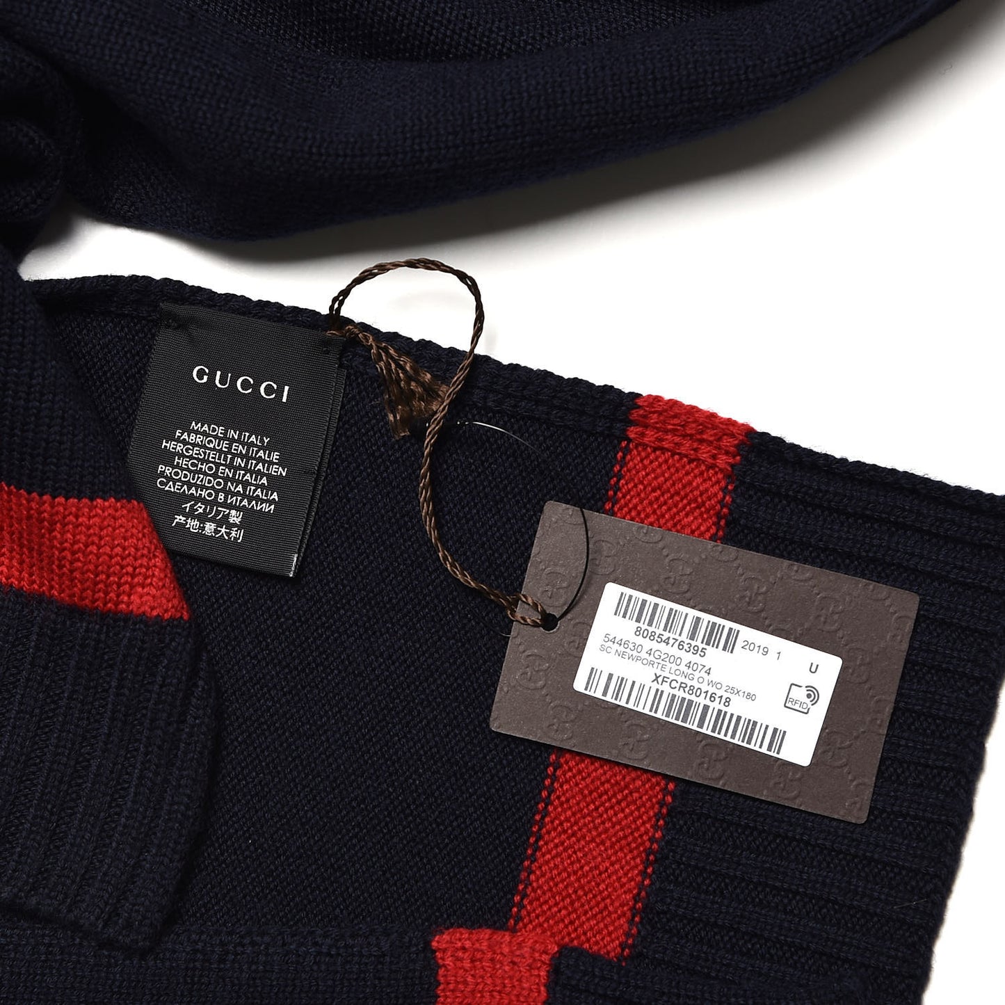 Wool Web Newporte Long Scarf Blue