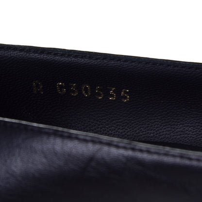 Chanel Lambskin Cap Toe Pearl Pumps 37 Black 9 of 10