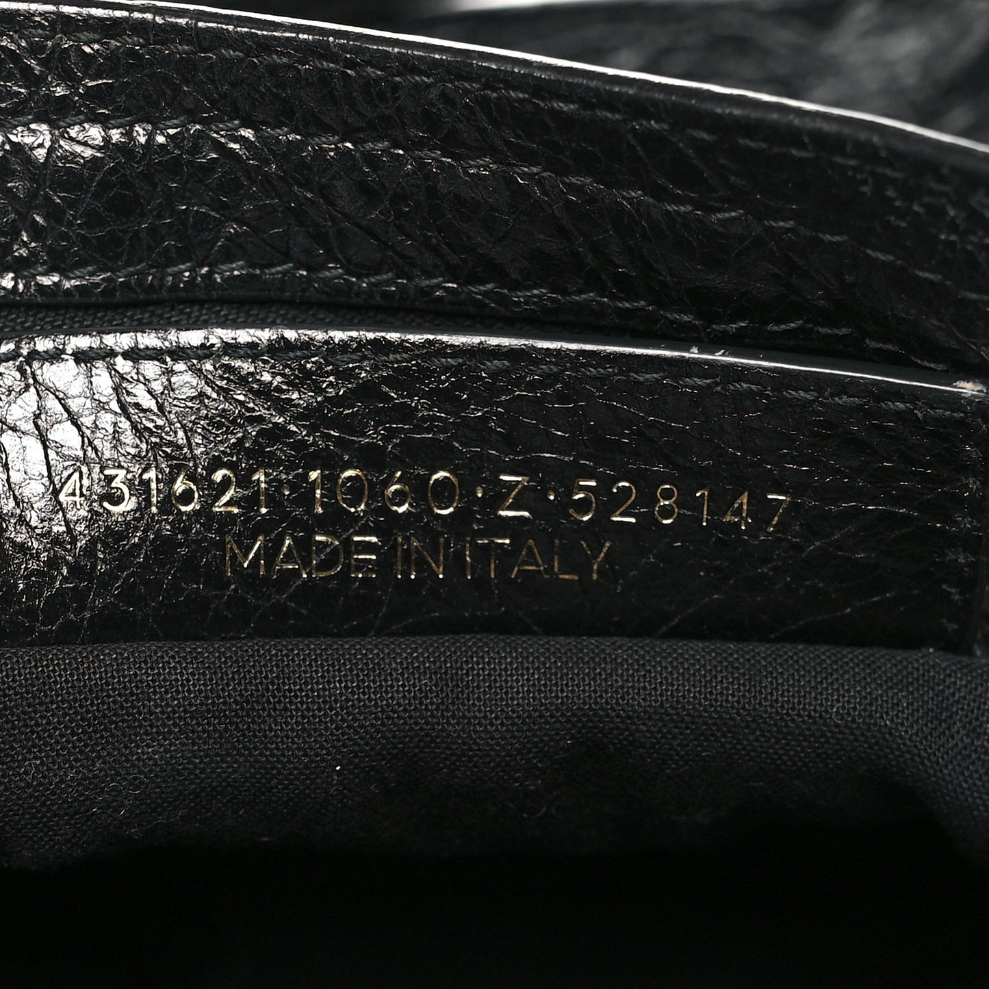 Agneau Classic Hardware S City Logo Strap Black White