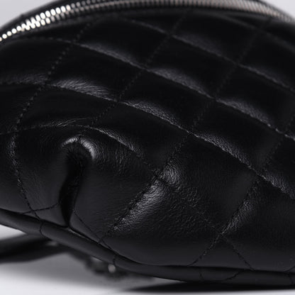 Chanel Calfskin Quilted Waist Belt Bag Black 9 of 11
