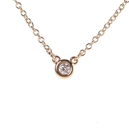 Tiffany 18K Rose Gold Diamond .03ct Elsa Peretti Diamonds by the Yard Pendant Necklace 8 of 8