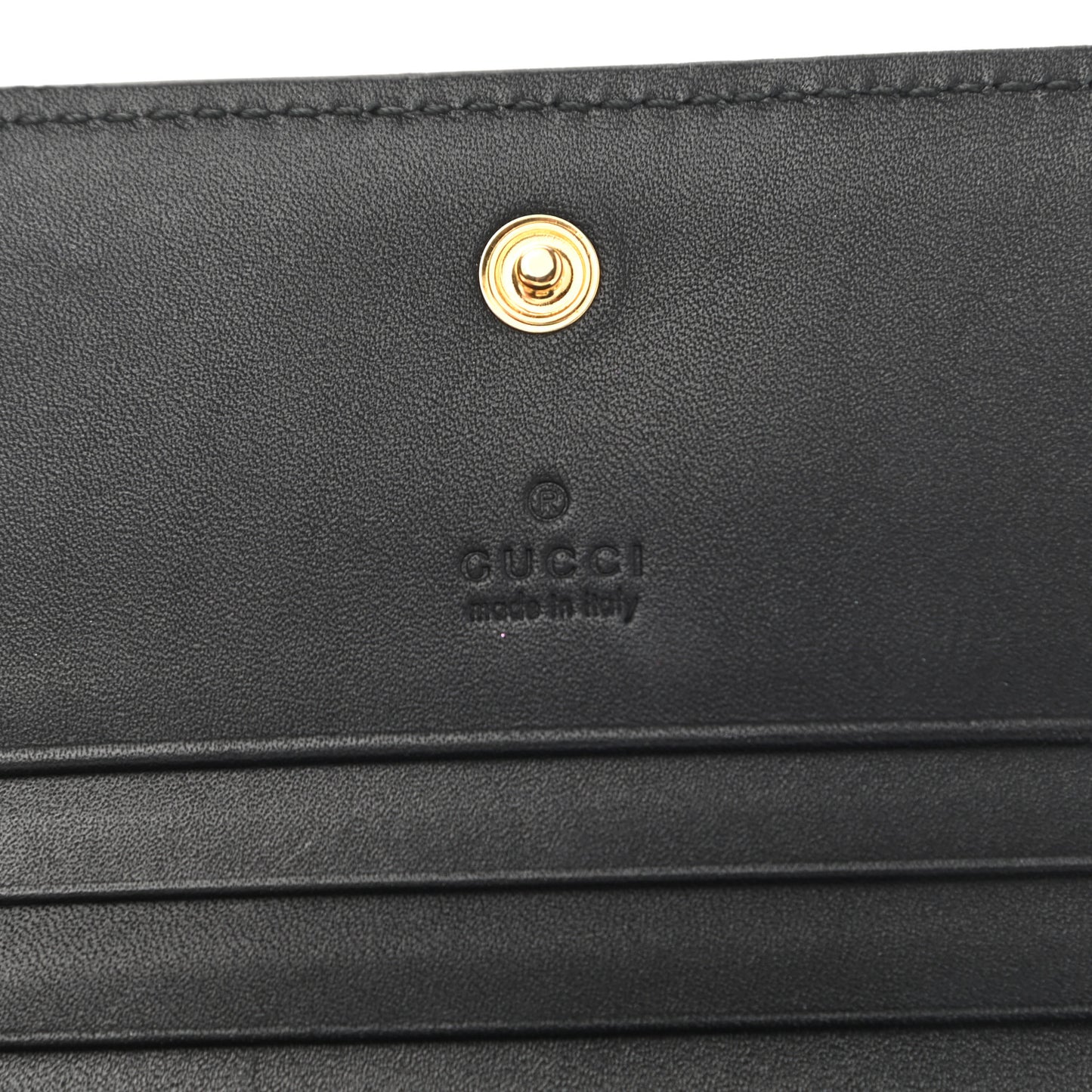 Suede Patent Web Ophidia Card Case Nocciola Black