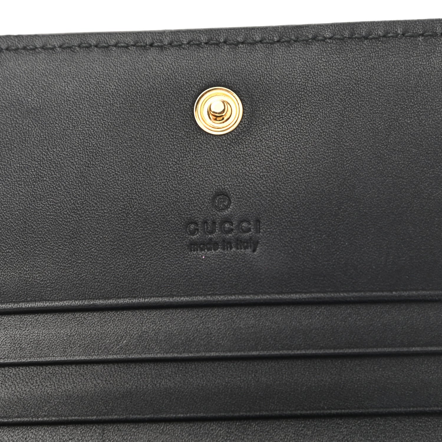 Gucci Suede Patent Web Ophidia Card Case Nocciola Black 6 of 10