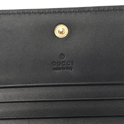 Gucci Suede Patent Web Ophidia Card Case Nocciola Black 6 of 10
