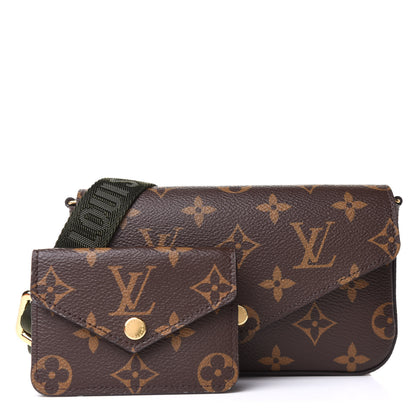 Louis Vuitton Monogram Felicie Strap & Go Kaki 1 of 11