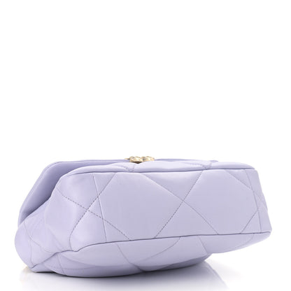 Chanel Lambskin Quilted Medium Chanel 19 Flap Light Purple 4 of 9